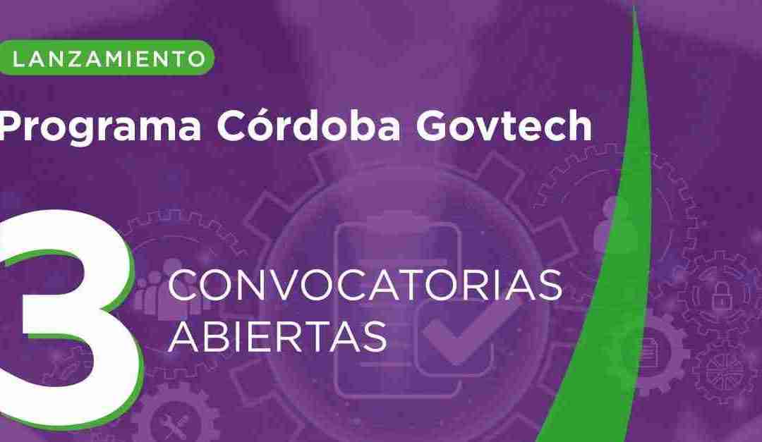 La Municipalidad y BID Lab lanzan 3 convocatorias para su Programa Córdoba GovTech