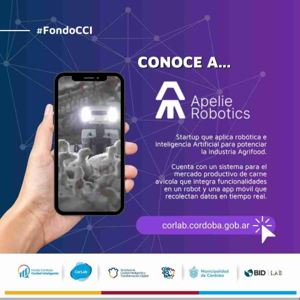 Fondo CCI. Conoce a Apelie Robotics, innovación cordobesa en robótica e IA para la industria agrifood.
